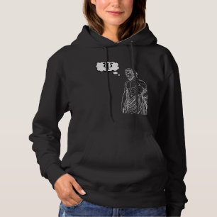 Greek Psi Statue Thought Bubble Expressing Thought Hoodie