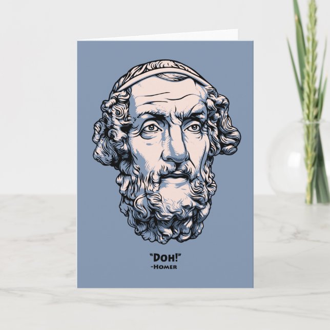 Greek Quotes -Homer Card (Front)