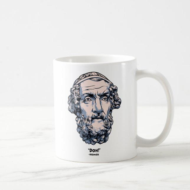 Greek Quotes -Homer Coffee Mug (Right)
