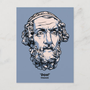 Greek Quotes -Homer Postcard