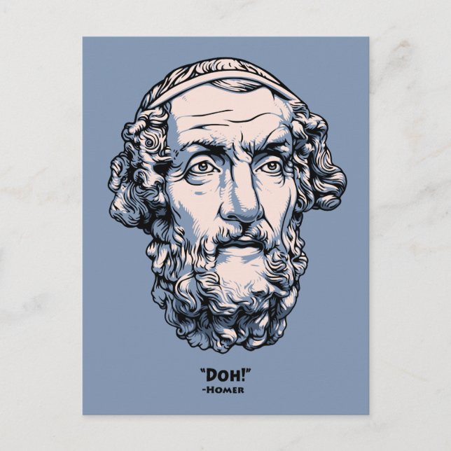 Greek Quotes -Homer Postcard (Front)