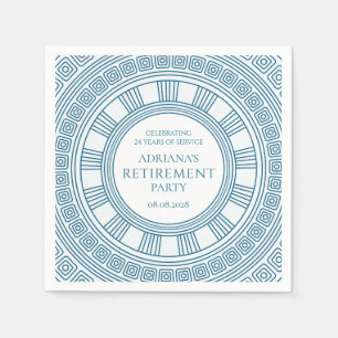 Greek Retirement party Napkin