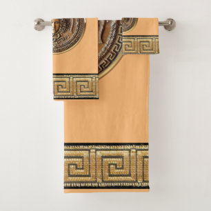 Greek Revival Medusa Bath Towel Set