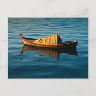 Greek Row Boat Postcard