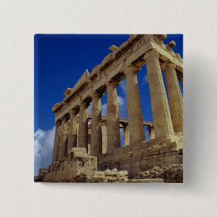 Greek ruins, Acropolis, Greece 15 Cm Square Badge