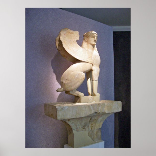 Greek Sacred Gate Marble Sphinx poster (Front)