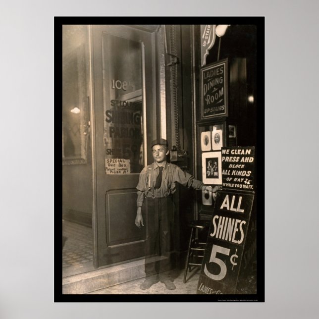 Greek Shoe Shine Boy 1908 Poster (Front)