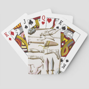 Greek soldiers, arms and armour, plate 38 from 'Le Playing Cards