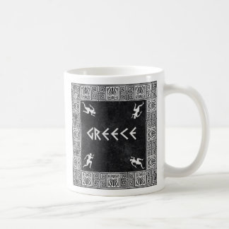 Greek square pattern coffee mug