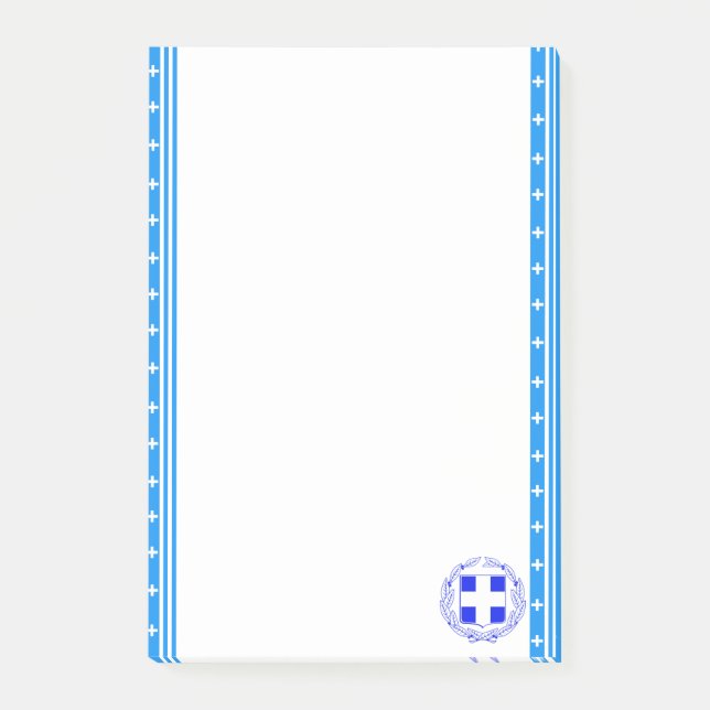 Greek stripes flag post-it notes (Front)