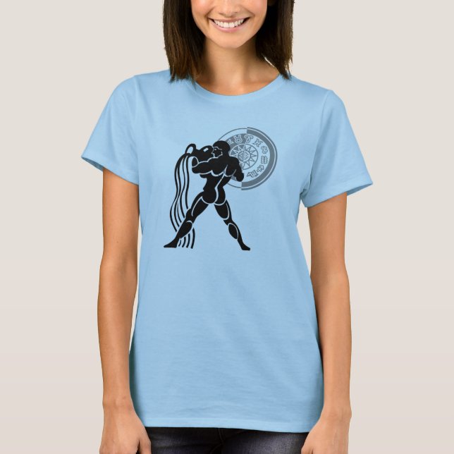 Greek style Aquarius man pouring water T-Shirt (Front)
