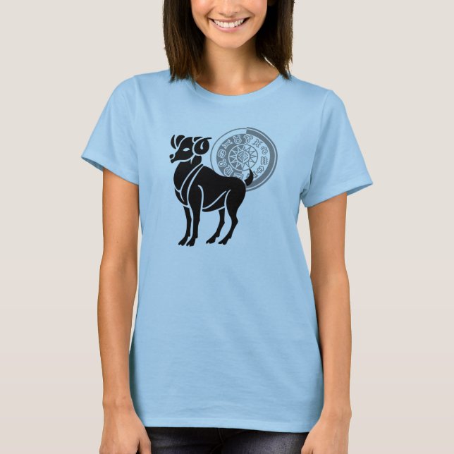Greek style Aries Ram T-Shirt (Front)