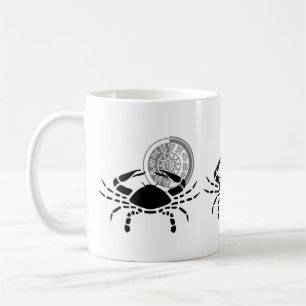 Greek style Cancer Crab Zodiac Chart Coffee Mug