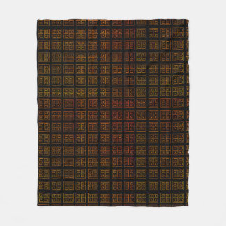 Greek style fleece blanket
