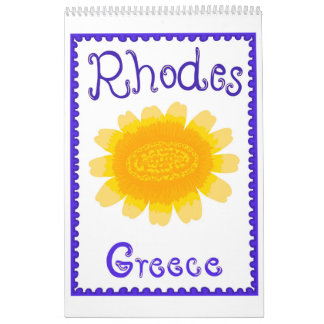 Greek Summer Scenes & Patterns Calendar