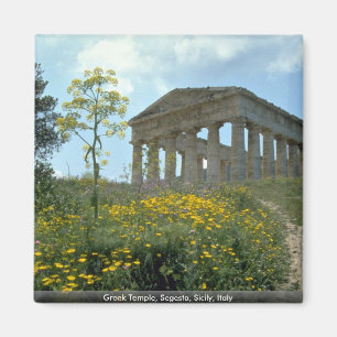 Greek Temple, Segesta, Sicily, Italy Magnet