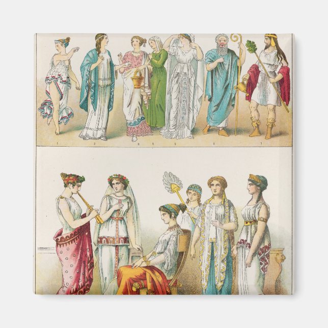Greek Theatrical Dress Magnet (Front)