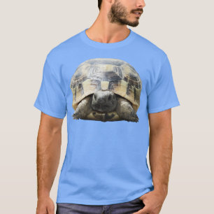 Greek Tortoise Testudo Tucked In Shell Cut Out T-Shirt
