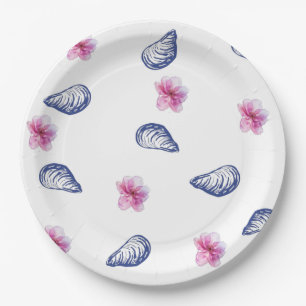 Greek Vibes Birthday Paper Plate