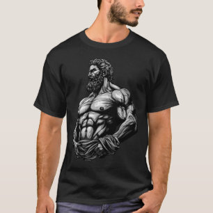 Greek Warrior Bodybuilding Gym Muscles Fitness  T-Shirt