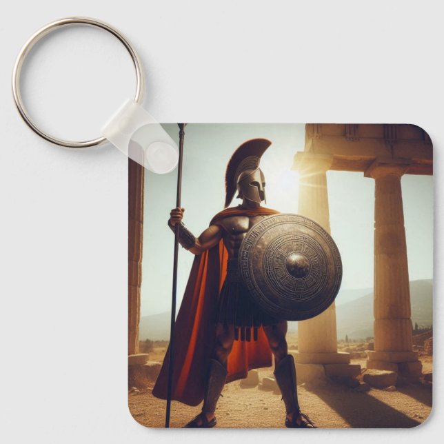 Greek  warrior  key ring (Front)