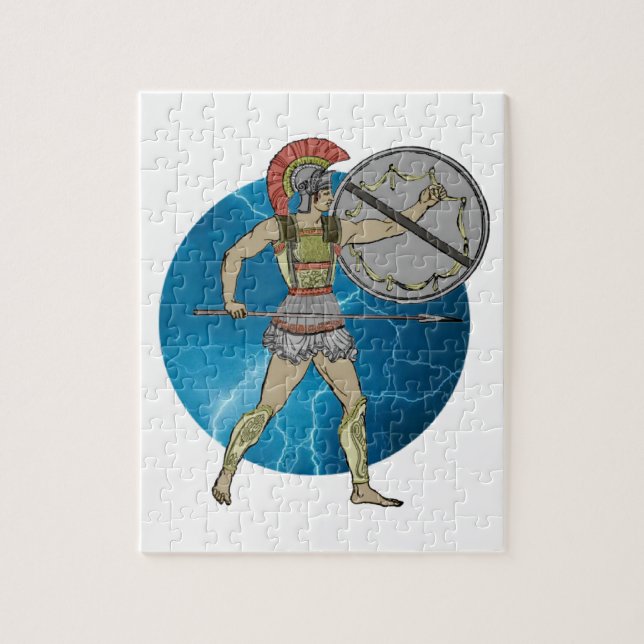 Greek Warrior Puzzle (2) sizes (Vertical)