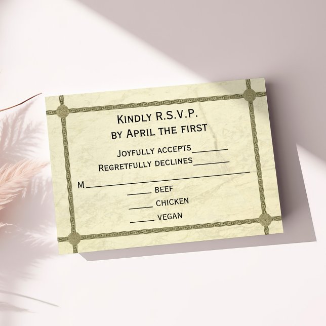 Greek Wedding RSVP Card (Greek Wedding RSVP)