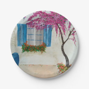 Greek window    paper plate