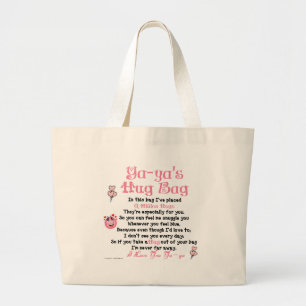 Greek - Ya-ya - Single Verse Large Tote Bag