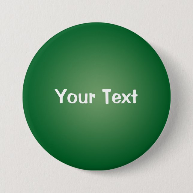 Green 3" Custom Text Button Template (Front)
