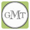 Green 3 initial letter monogram royal elegant seal