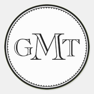 Green 3 initial letter monogram royal elegant seal