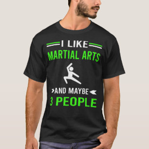 Green 3 People Martial Arts T-Shirt