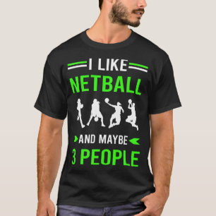 Green 3 People Netball T-Shirt
