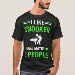 Green 3 People Snooker T-Shirt