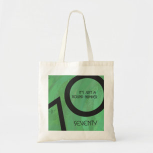 Green 70 Decade Birthday Tote Bag