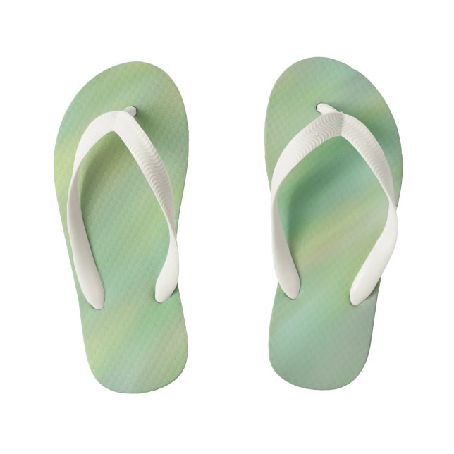 Green 99 by Kristalin Davis Kid's Jandals (Footbed)