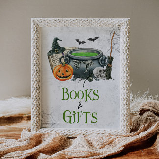 Green A Baby is Brewing Books and Gifts Sign