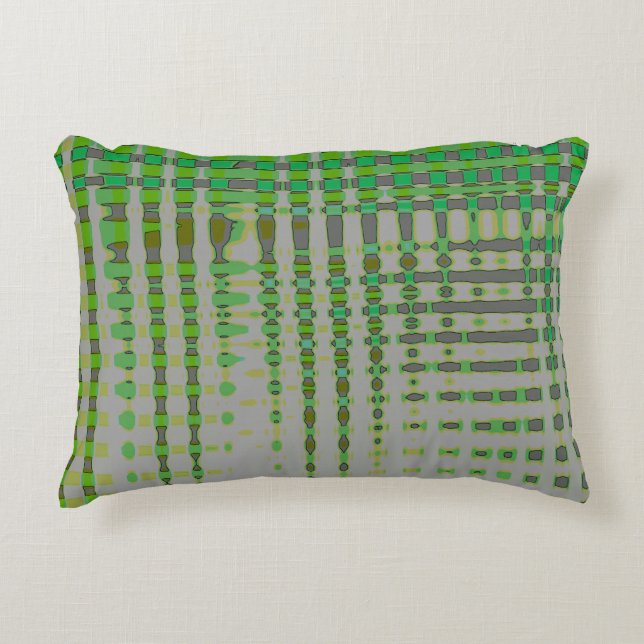 Green Abstract Art 1003 Decorative Cushion (Front)