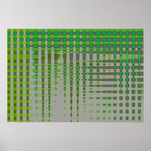 Green Abstract Art 1003 Poster