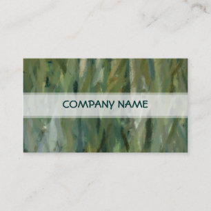 Green Abstract Art Painting 2 Business Card