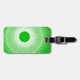 green abstract art will blow your mind luggage tag