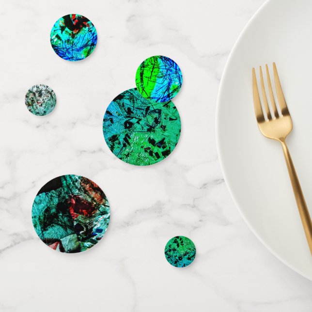 Green abstract Confetti,Sweet soft abstract  Confetti (Group)