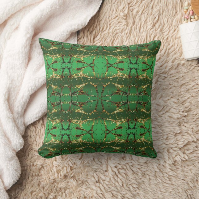 Green Abstract Cushion (Blanket)