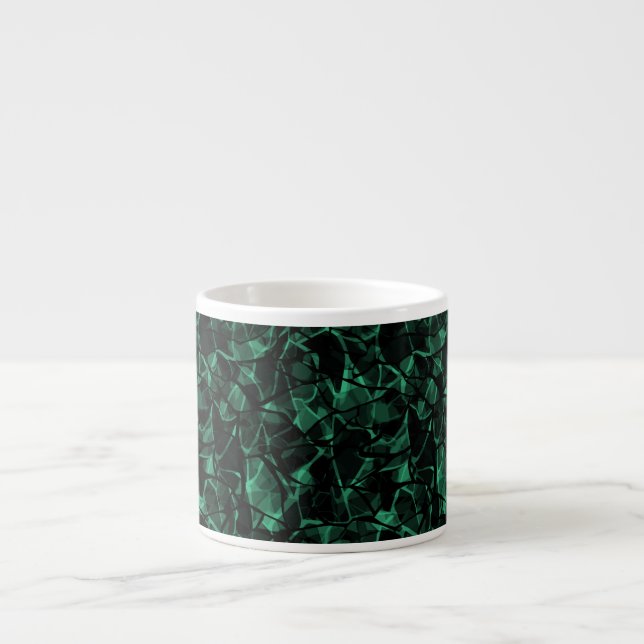 green abstract espresso cup (Front)