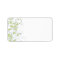 Green Abstract Floral Wedding Blank Address Label