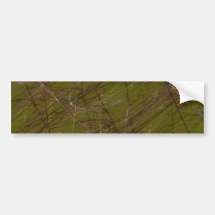 Green Abstract Fractal Background Bumper Sticker