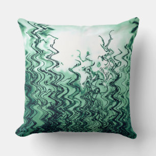 Green Abstract Grass Cushion