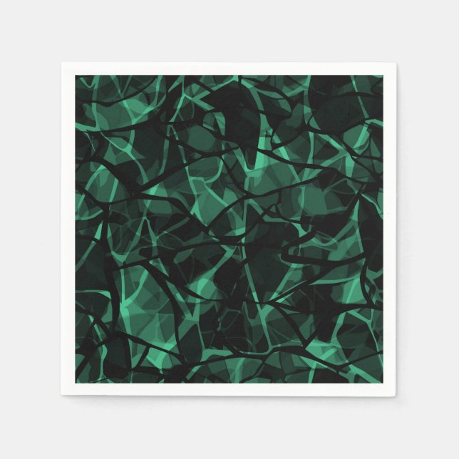 green abstract napkin (Front)