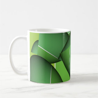 Green Abstract One Coffee Mug